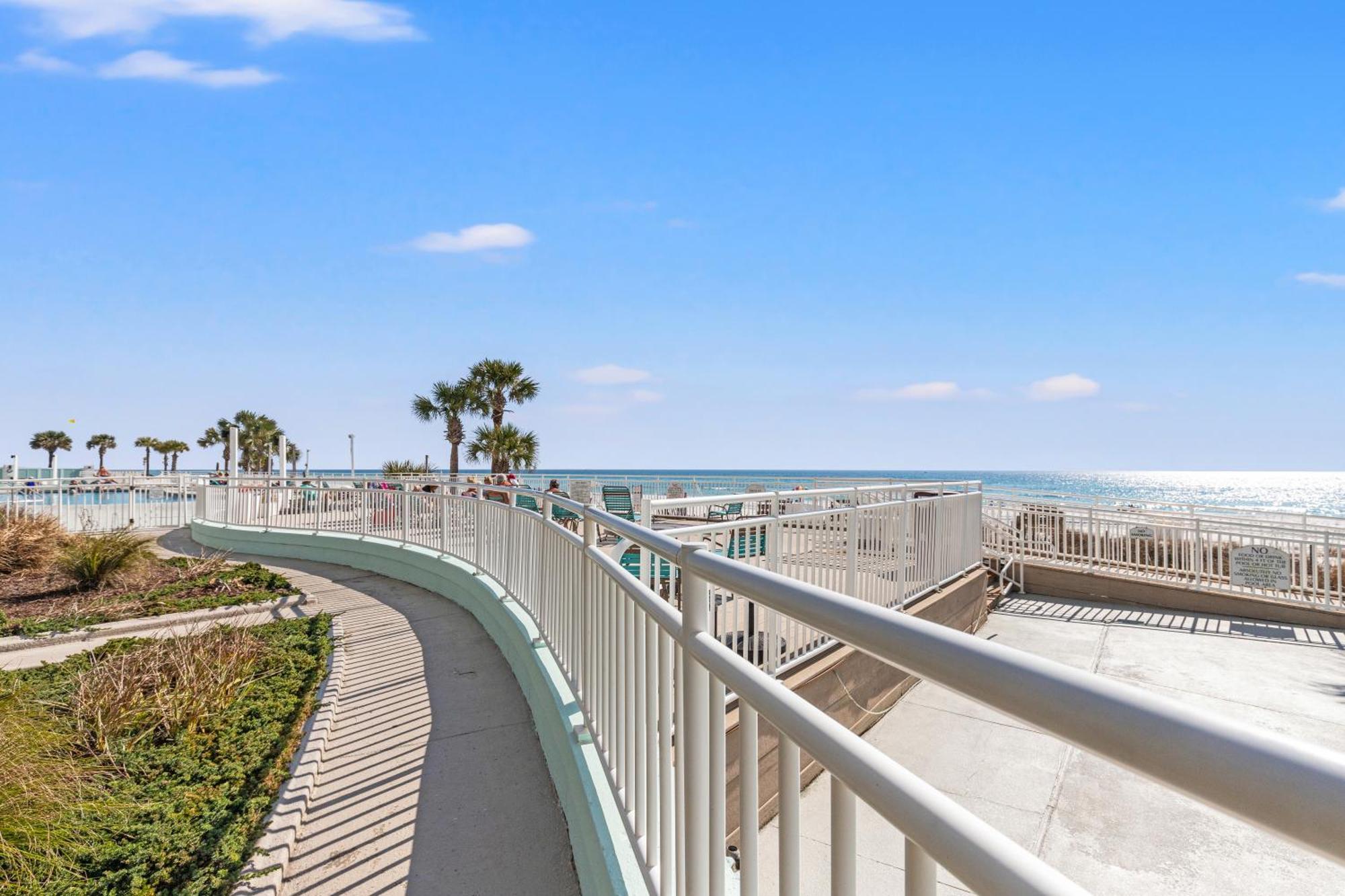 Steps To Paradise: Ground-floor 2br/2ba Beachfront Condo, Sleeps 8, Gulf Views! * Panama City Beach